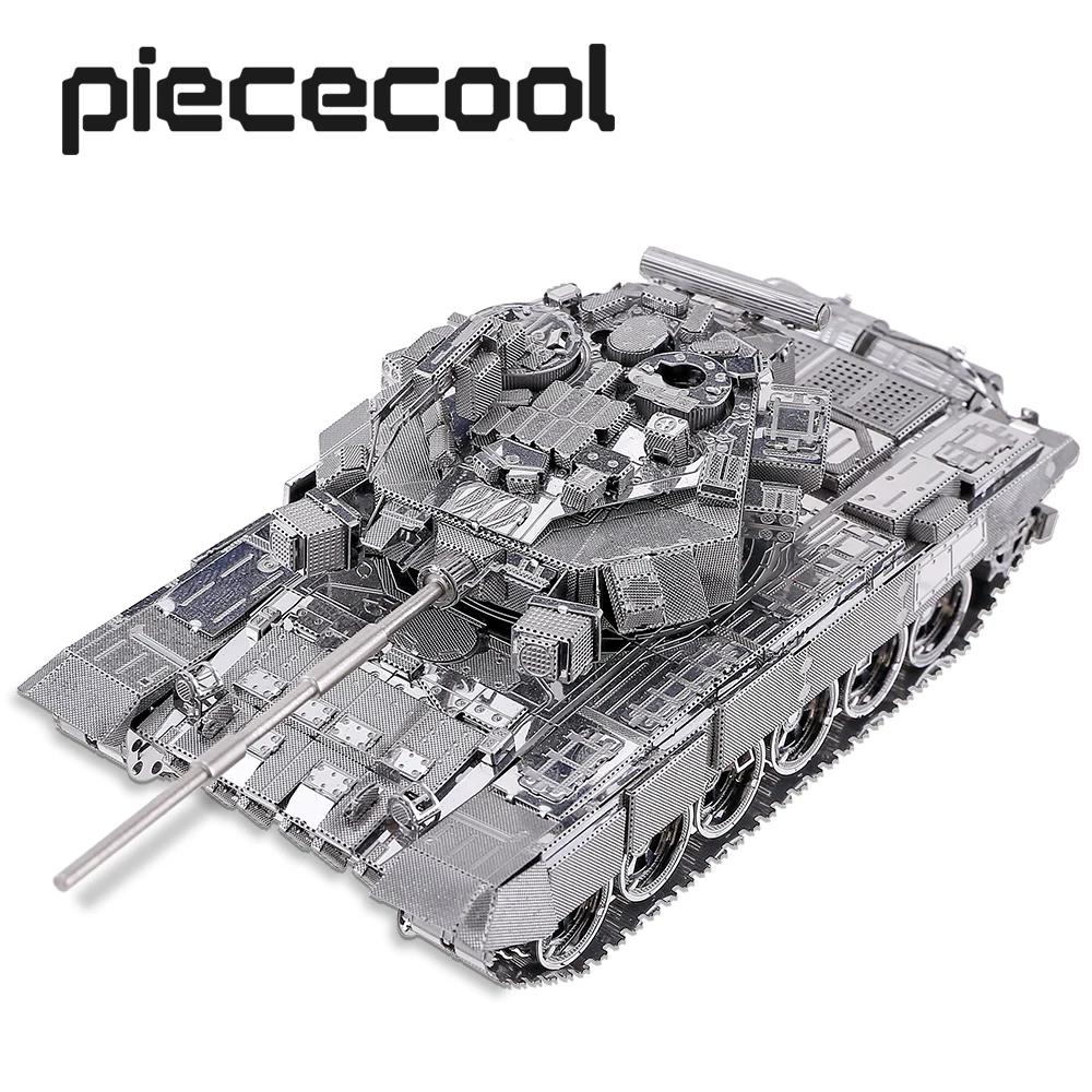 Piececool 3D ݼ  T-90A ũ ʴ 峭 γ Ƽ DIY  ŰƮ 